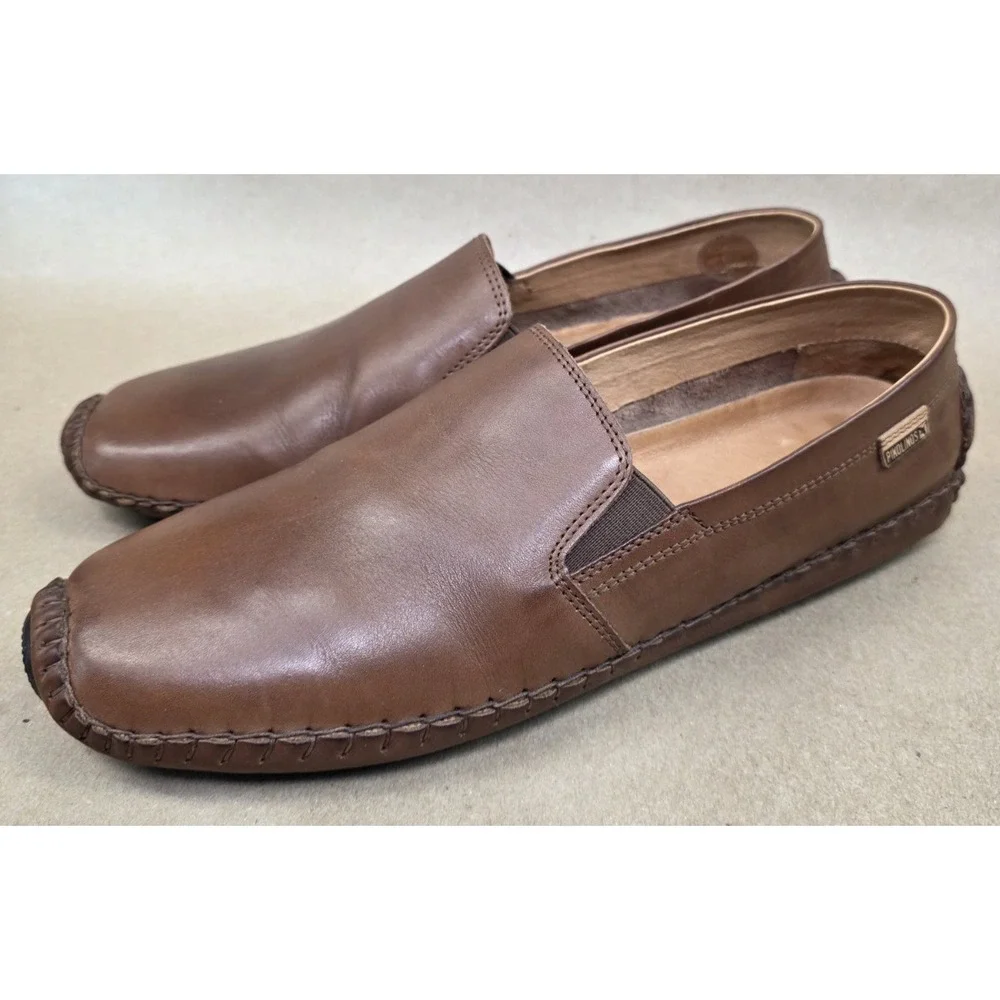 Pikolinos Jerez Loafers Shoes Mens Size 11.5-12 US 45 EU Brown Leather Slip On
